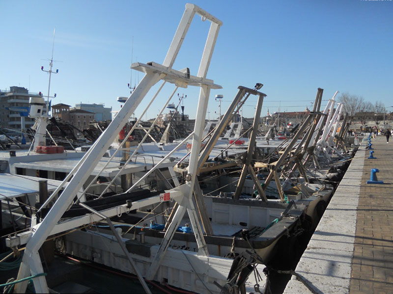 porto, navi, pesca, vongolare