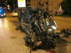 Incidente ad Ancona, auto giù da un viadotto