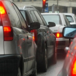traffico, smog, automobili, macchine, caos