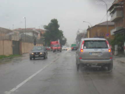 Il maltempo a Senigallia per la pioggia caduta in poche ore