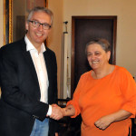 L'incontro di Luca Ceriscioli con il sindaco di Ancona Valeria Mancinellil