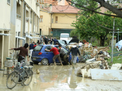 Il giorno dopo l'alluvione di Senigallia del 3 maggio 2014 -Foto Lorenzo Ceccarelli