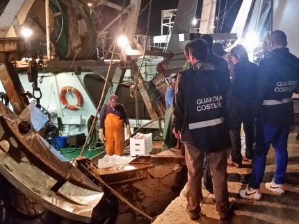I controlli ad Ancona da parte della Guardia Costiera sull'attività di pesca e sui prodotti ittici