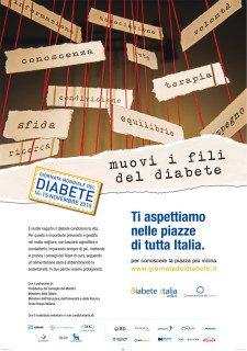 Locandina per la giornata mondiale del diabete 2015