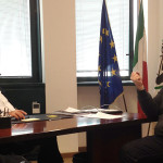 L'incontro tra l'assessore delle Marche Cesetti ed Enzo Monachesi (SIB confcommercio) sui temi Bolkestein, erosione costiera, imprese balneari e destagionalizzazione del turismo