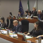 Un momento della seduta consiliare regionale delle Marche del 12 aprile 2016