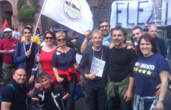 Attivisti M5S di Macerata e Corridonia hanno preso parte alla manifestazione di Roma contro il Ttip