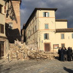 Matteo Renzi in visita alle zone colpite dal terremoto del 26 ottobre 2016