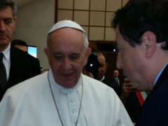 Il sindaco di Castelraimondo incontra Papa Francesco