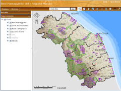 App WebGis, paesaggi delle Marche