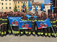 Manifestazione dei Vigili del Fuoco