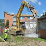 I lavori al vecchio istituto tecnico E.Divini di San Severino Marche