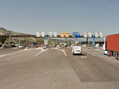 La stazione (casello) di San Benedetto del Tronto sull'autostrada A-14