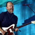 Il cantante Thom Yorke dei Radiohead
