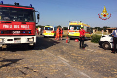 L'incidente alla Gabella di Montemarciano, i soccorsi in atto