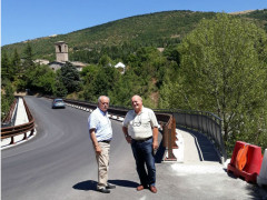 Ultimi lavori sul ponte del lago di Fiastra