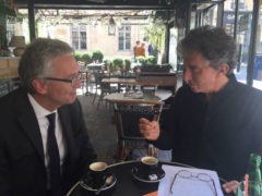 Luca Ceriscioli e Jack Lang a Parigi