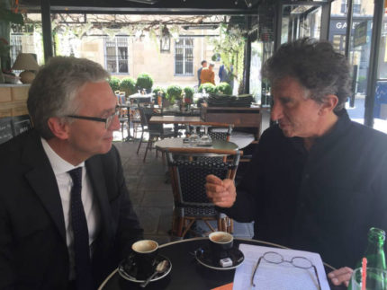 Luca Ceriscioli e Jack Lang a Parigi