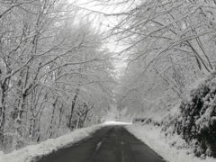 Entroterra innevato nel Fermano