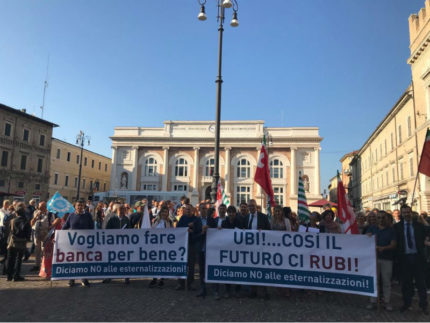 Manifestazione dipendenti Ubi