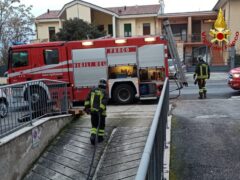 Incendio di un garage a Macerata