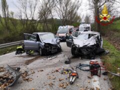 Incidente stradale nei pressi di Urbino