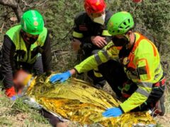 Ciclista soccorso a Esanatoglia