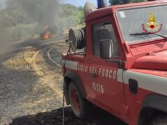 Incendio a Castignano