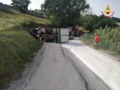 Incidente stradale a Montecarotto