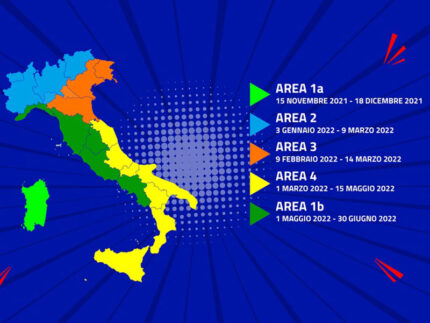 Nuova TV digitale: calendario switch off 2022