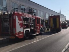 Incendio in una farmacia di Pesaro
