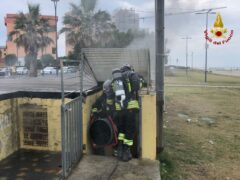 Incendio a Lido di Fermo