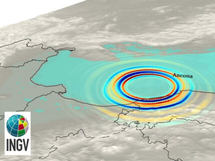 Shakemovie - Propagazione onde sismiche terremoto 9 novembre 2022