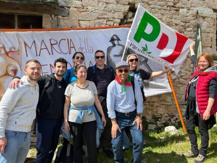 Rappresentanza del PD Marche alla 19esima Marcia della Memoria a Montalto di Cessapalombo (MC)