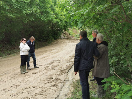 Sopralluoghi nelle zone alluvionate il 16 e 17 maggio 2023