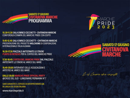 Marche Pride 2023 a Civitanova Marche