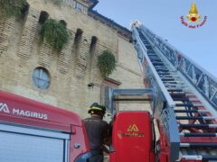 Crollo di un tetto a Montecassiano