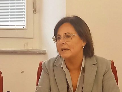 Anna Casini (PD Marche) in conferenza stampa