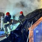 Incendio a Serravalle di Chienti