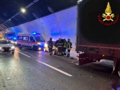 Incidente in galleria sull'A-14 nei pressi di Grottammare