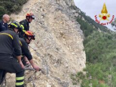 Recupero di un'escursionista deceduta sul monte Conero