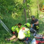 Soccorso di persona caduta da una scala a Fermignano