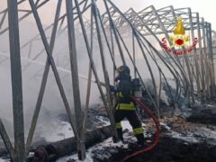 Incendio a Montegranaro