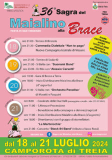 36^ edizione della Sagra del Maialino alla Brace e festa di S. Vincenzo