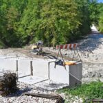 Post alluvione 2022: cantiere per ricostruzione ponte a Frontone