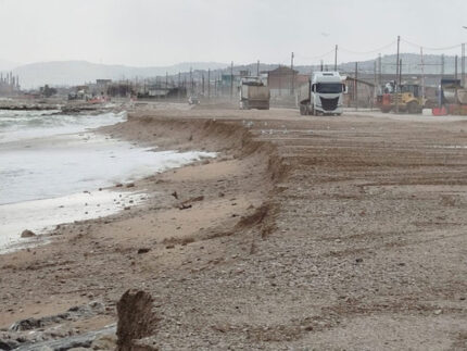 Spiaggia erosa a Marina d Montemarciano