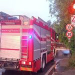 Auto soccorsa in un sottopasso allagato ad Ancona