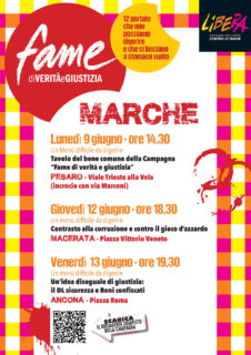 Fame di verità e giustizia - Campagna di Libera