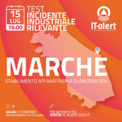 Test del sistema di allarme pubblico IT-alert nella Regione Marche