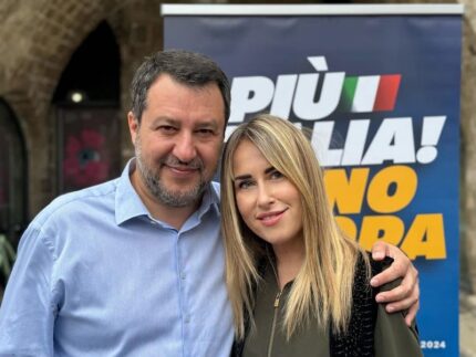 Matteo Salvini e Giorgia Latini